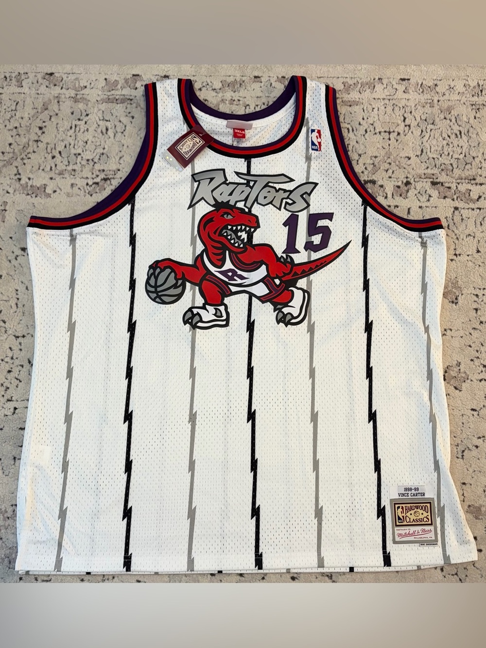 Mitchell & Ness Authentic Toronto Raptors Vince Carter 1998-99 Jersey Men’s 3XLB